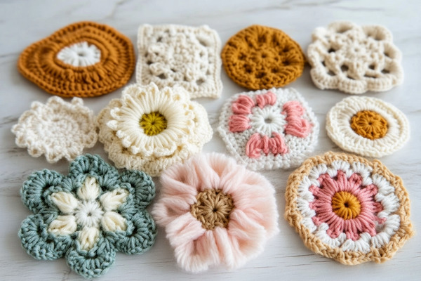 Collection of crocheted doilies